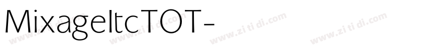 MixageItcTOT字体转换