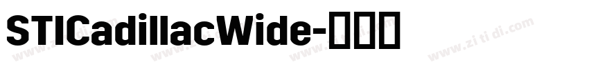 STICadillacWide字体转换 STICadillacWide字体转换