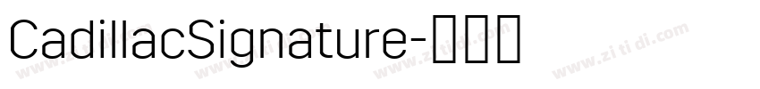 CadillacSignature字体转换 CadillacSignature字体转换