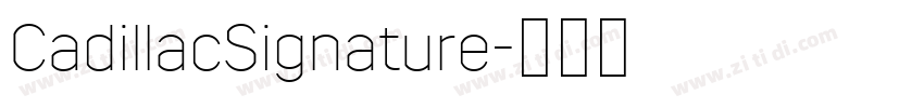 CadillacSignature字体转换 CadillacSignature字体转换