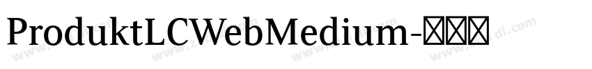 ProduktLCWebMedium字体转换