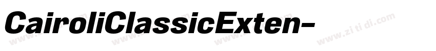 CairoliClassicExten字体转换