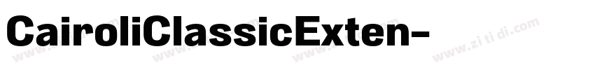 CairoliClassicExten字体转换
