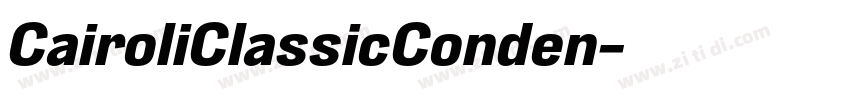 CairoliClassicConden字体转换