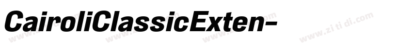 CairoliClassicExten字体转换