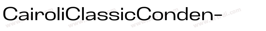 CairoliClassicConden字体转换