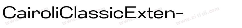 CairoliClassicExten字体转换
