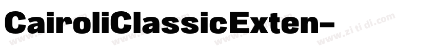 CairoliClassicExten字体转换