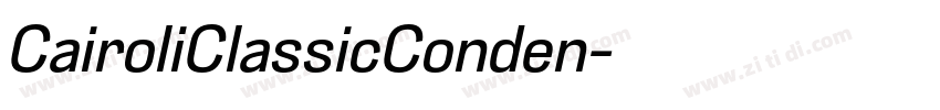 CairoliClassicConden字体转换