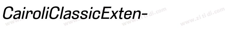 CairoliClassicExten字体转换