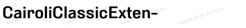 CairoliClassicExten字体转换