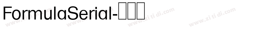 FormulaSerial字体转换