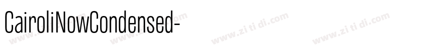 CairoliNowCondensed字体转换 CairoliNowCondensed字体转换