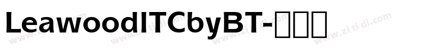 LeawoodlTCbyBT字体转换