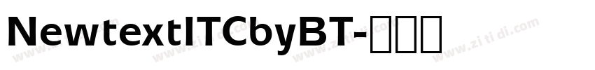 NewtextITCbyBT字体转换