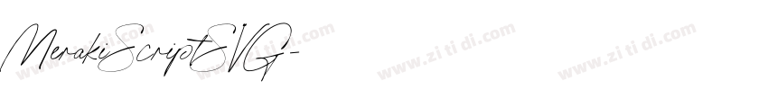 MerakiScriptSVG字体转换