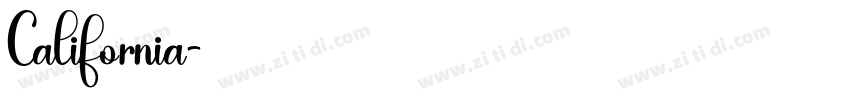 California字体转换