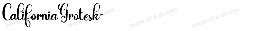 CaliforniaGrotesk字体转换