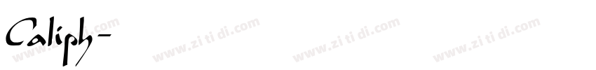 Caliph字体转换
