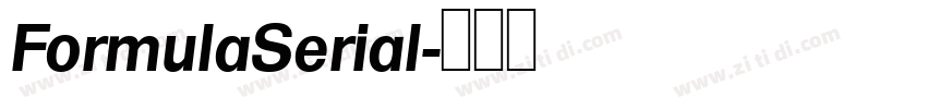 FormulaSerial字体转换