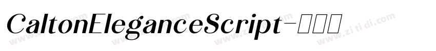 CaltonEleganceScript字体转换 CaltonEleganceScript字体转换