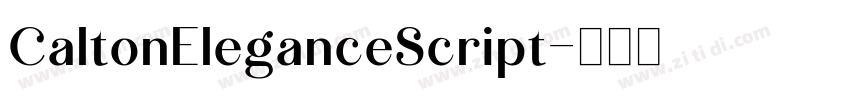CaltonEleganceScript字体转换 CaltonEleganceScript字体转换