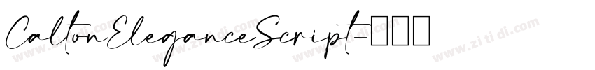 CaltonEleganceScript字体转换 CaltonEleganceScript字体转换