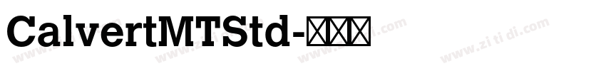 CalvertMTStd字体转换
