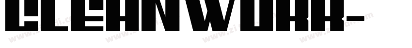 Cleanwork字体转换