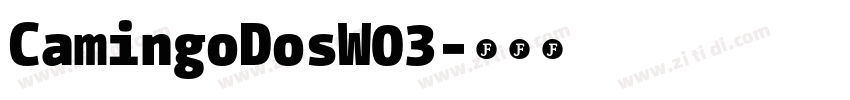CamingoDosW03字体转换