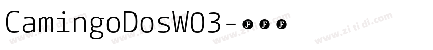 CamingoDosW03字体转换