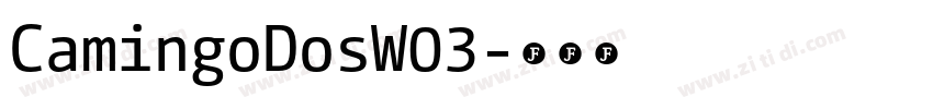 CamingoDosW03字体转换