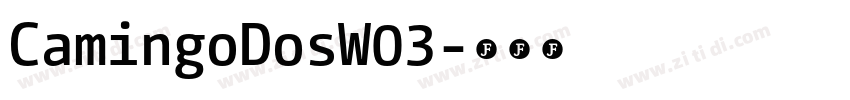 CamingoDosW03字体转换