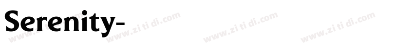 Serenity字体转换