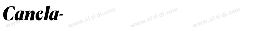 Canela字体转换