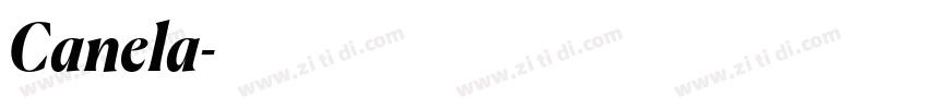 Canela字体转换