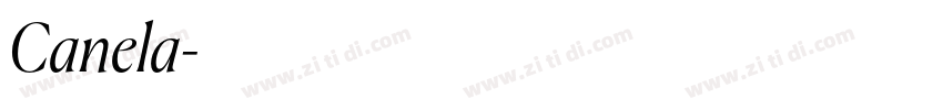 Canela字体转换