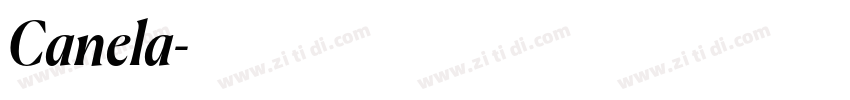 Canela字体转换