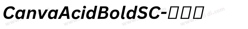CanvaAcidBoldSC字体转换