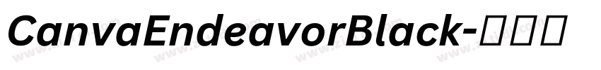 CanvaEndeavorBlack字体转换