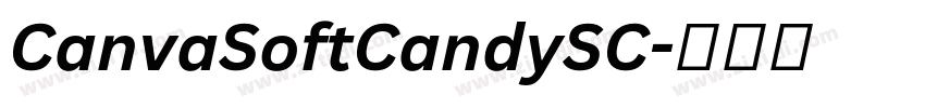 CanvaSoftCandySC字体转换