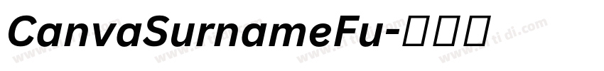 CanvaSurnameFu字体转换