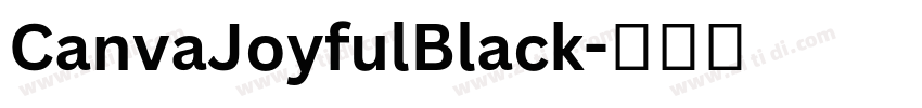 CanvaJoyfulBlack字体转换