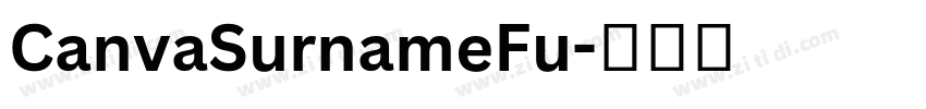 CanvaSurnameFu字体转换
