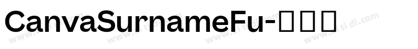 CanvaSurnameFu字体转换