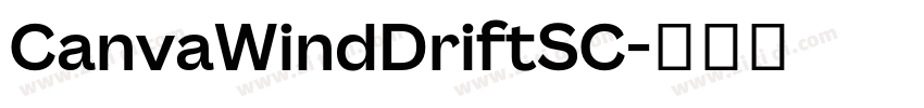 CanvaWindDriftSC字体转换 CanvaWindDriftSC字体转换
