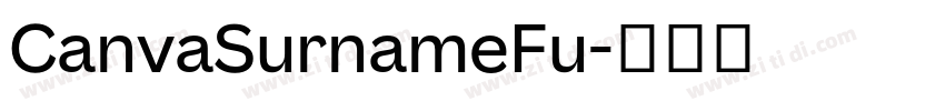 CanvaSurnameFu字体转换
