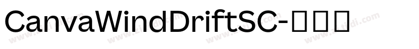 CanvaWindDriftSC字体转换 CanvaWindDriftSC字体转换