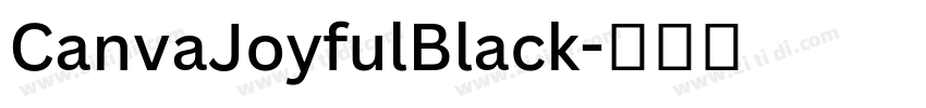 CanvaJoyfulBlack字体转换
