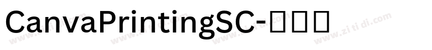 CanvaPrintingSC字体转换